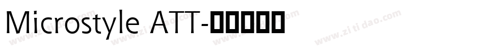 Microstyle ATT字体转换